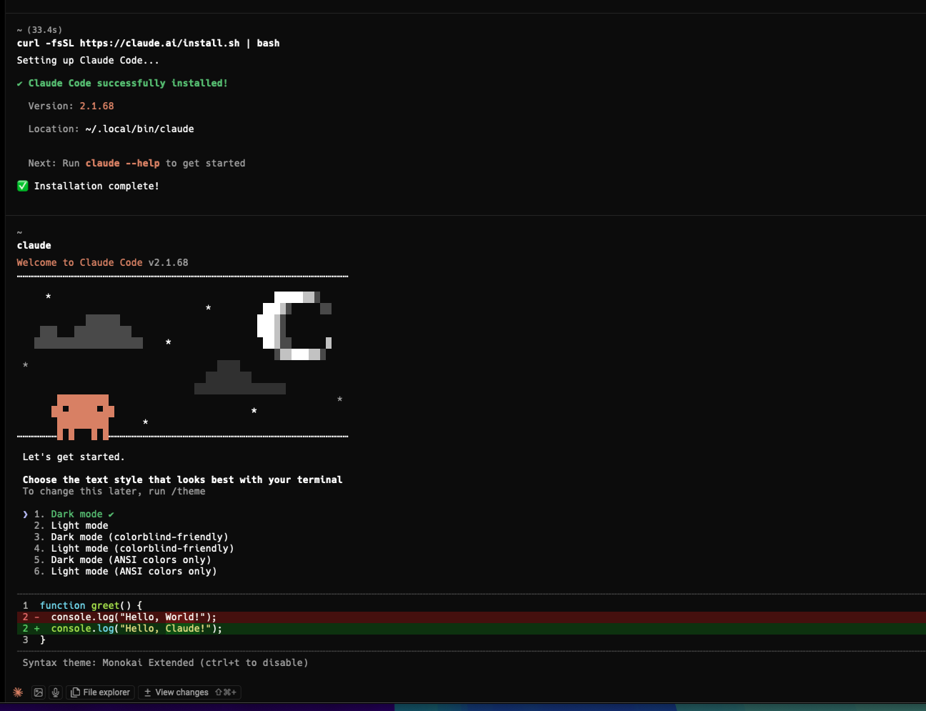 Installera Claude Code genom terminalen